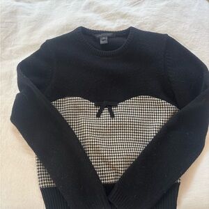 Marc Jacobs Black and White Houndstooth Sweater
